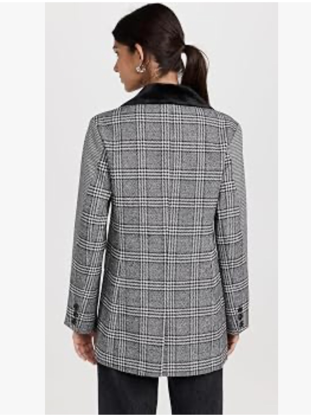 NWT Anthropologie size XS double breasted blazer in plaid by Avec Les Filles - Picture 3 of 13